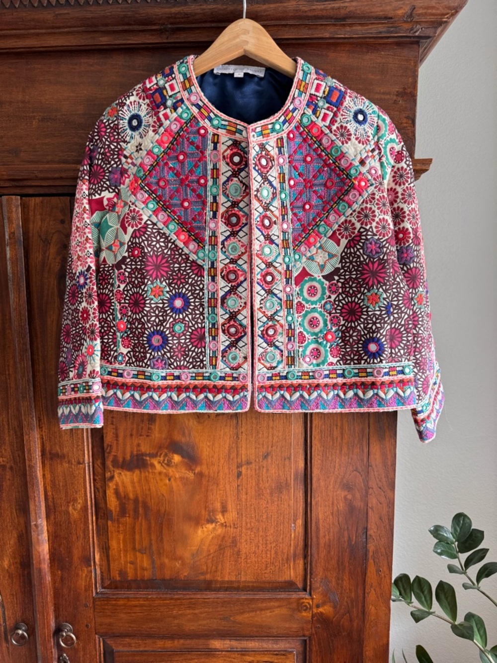 Christophe Sauvat Linda Colorful Embroidered Boho Jacket